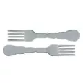 Fourchette réutilisable Wave grise 172mm PP